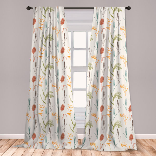 Botanical Print Curtains | Wayfair